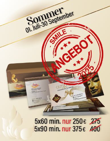 Wir machen Thai-Massage zum Sommer-Angebot 2025